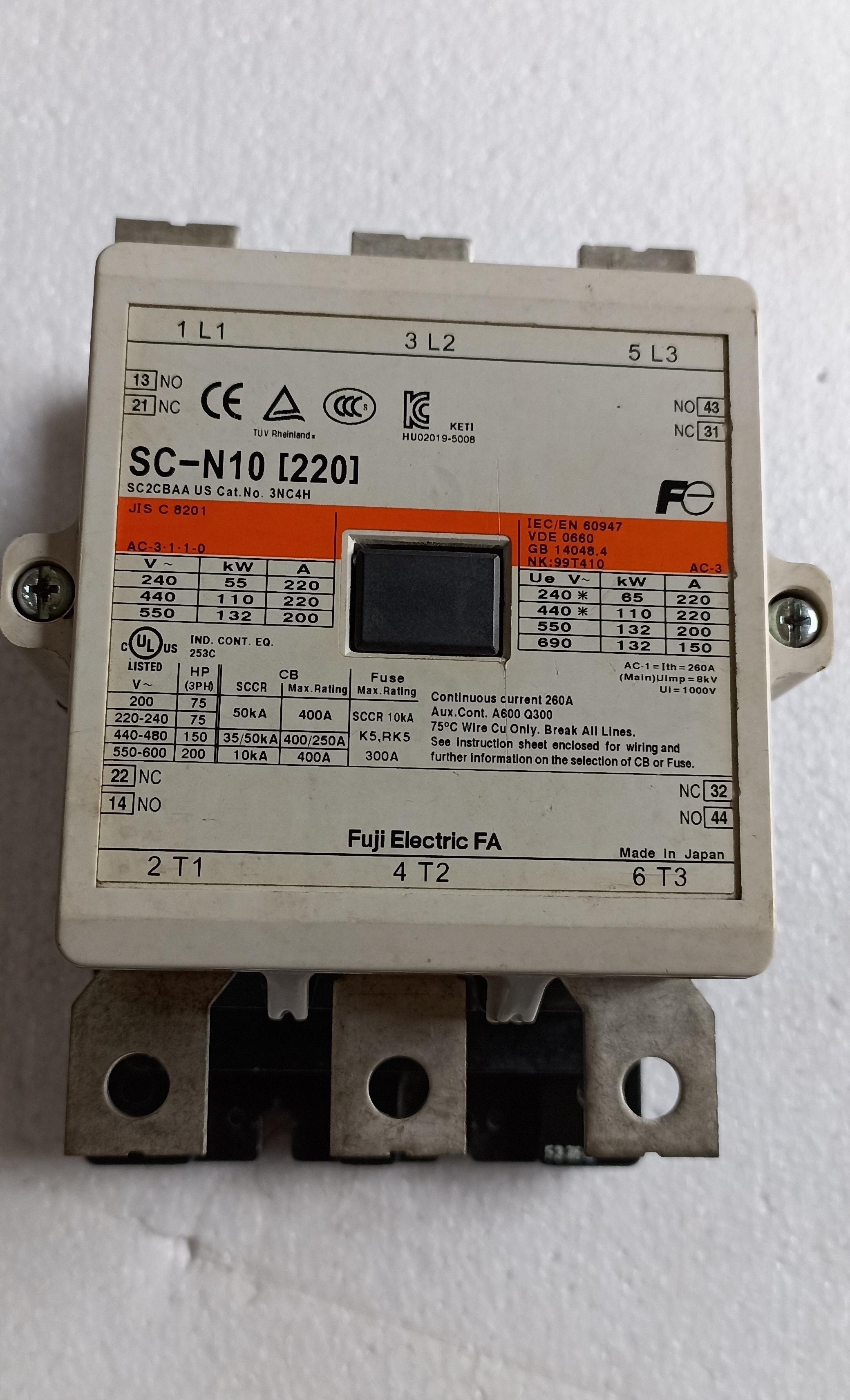 FUJI SC-N10 CONTACTOR