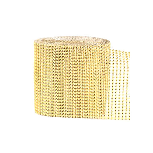 24-Row Rhinestone Mesh Ribbon Wrap Size: Different Available