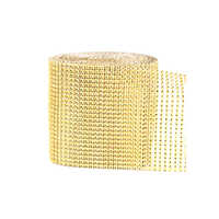 24-row Rhinestone Mesh Ribbon Wrap Size: Different Available