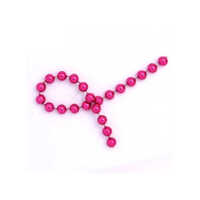 Pink 5Mm Plastic Beads Chain