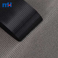 Nylon Loop Fabric - Specification Model 22nw-2110, Lightweight Washable Black Material For Garment Industries