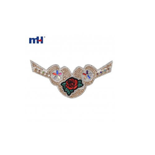 Multicolor Hot Fix Rhinestone Vamp