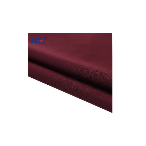 Maroon Tricot Polyester Spandex Elastic Fabric