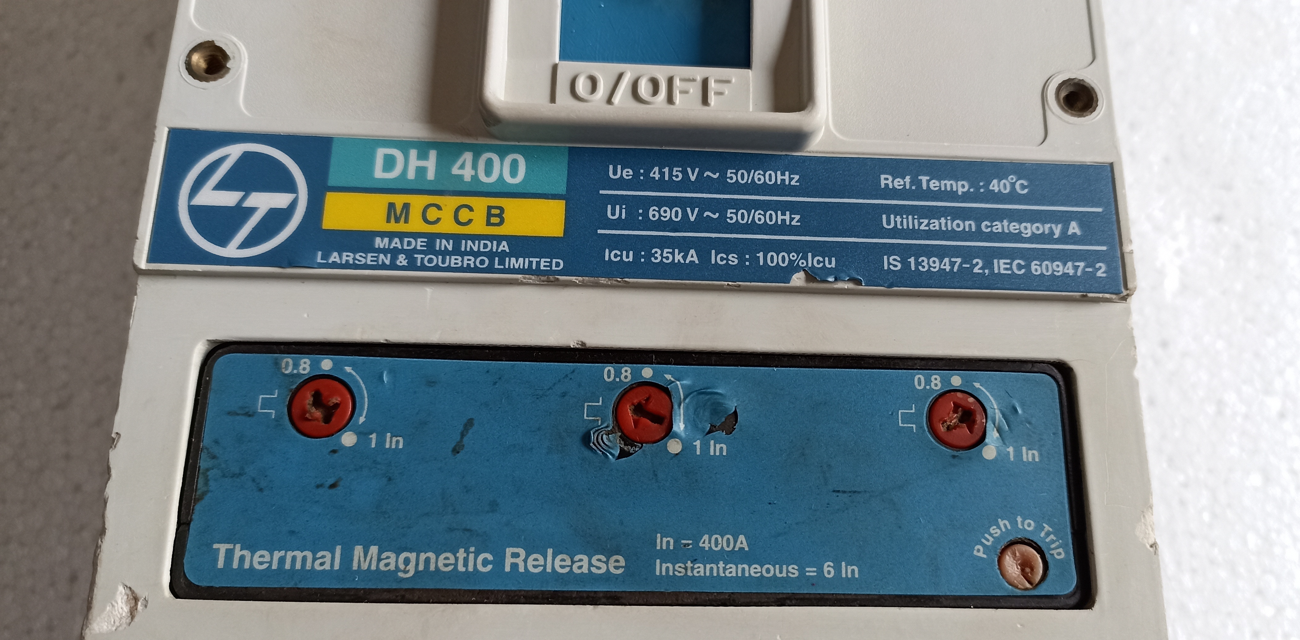 LT (DH-400) 400A 3P MCCB