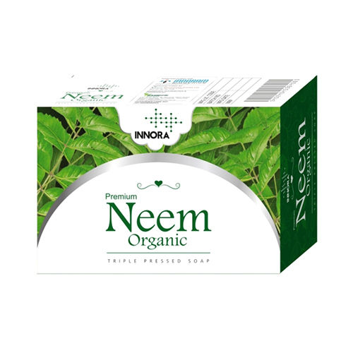 125G Innora Premium Neem Organic Triple Pressed Soap Easy To Use