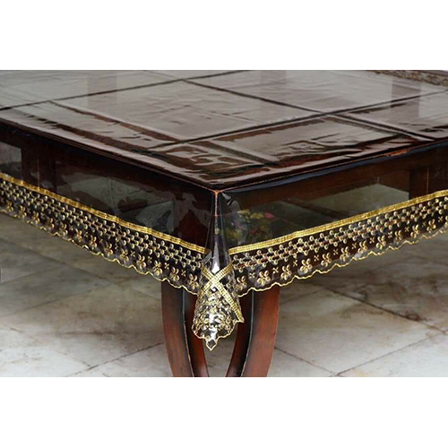 Washable Black Beauty Transparent Table Cover