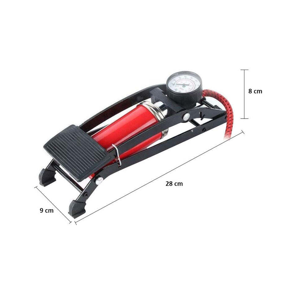 High Pressure Deluxe/Strong Foot Pump For Bicycle Car Bike (0526)