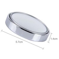 360DEGREE BLIND SPOT ROUND WIDE ANGLE ADJUSTABLE CONVEX REAR VIEW MIRROR - PACK OF 2 (6205)