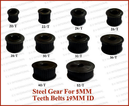 Steel Gear For 5MM Teeth Belts 19MM ID