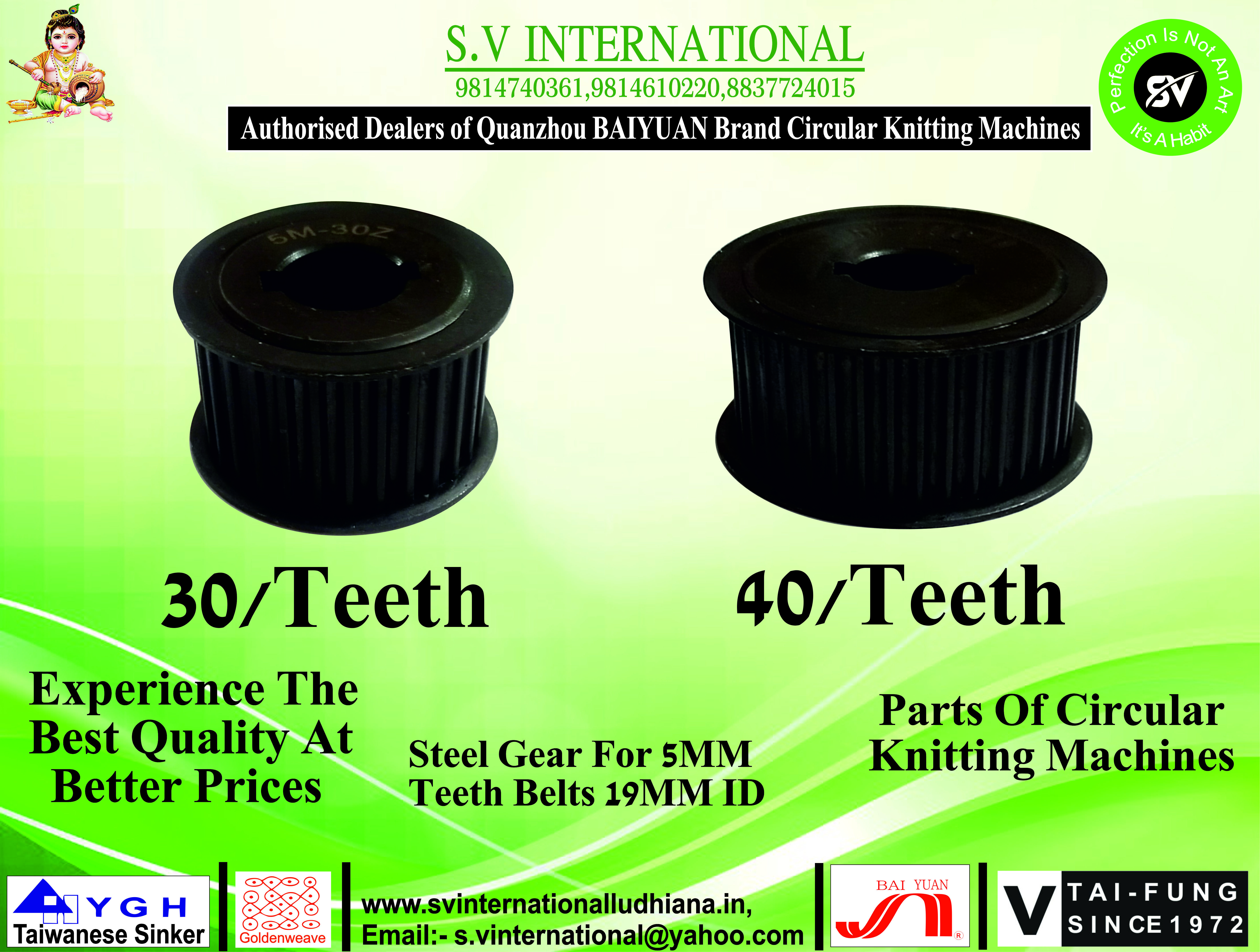 Steel Gear For 5MM Teeth Belts 19MM ID