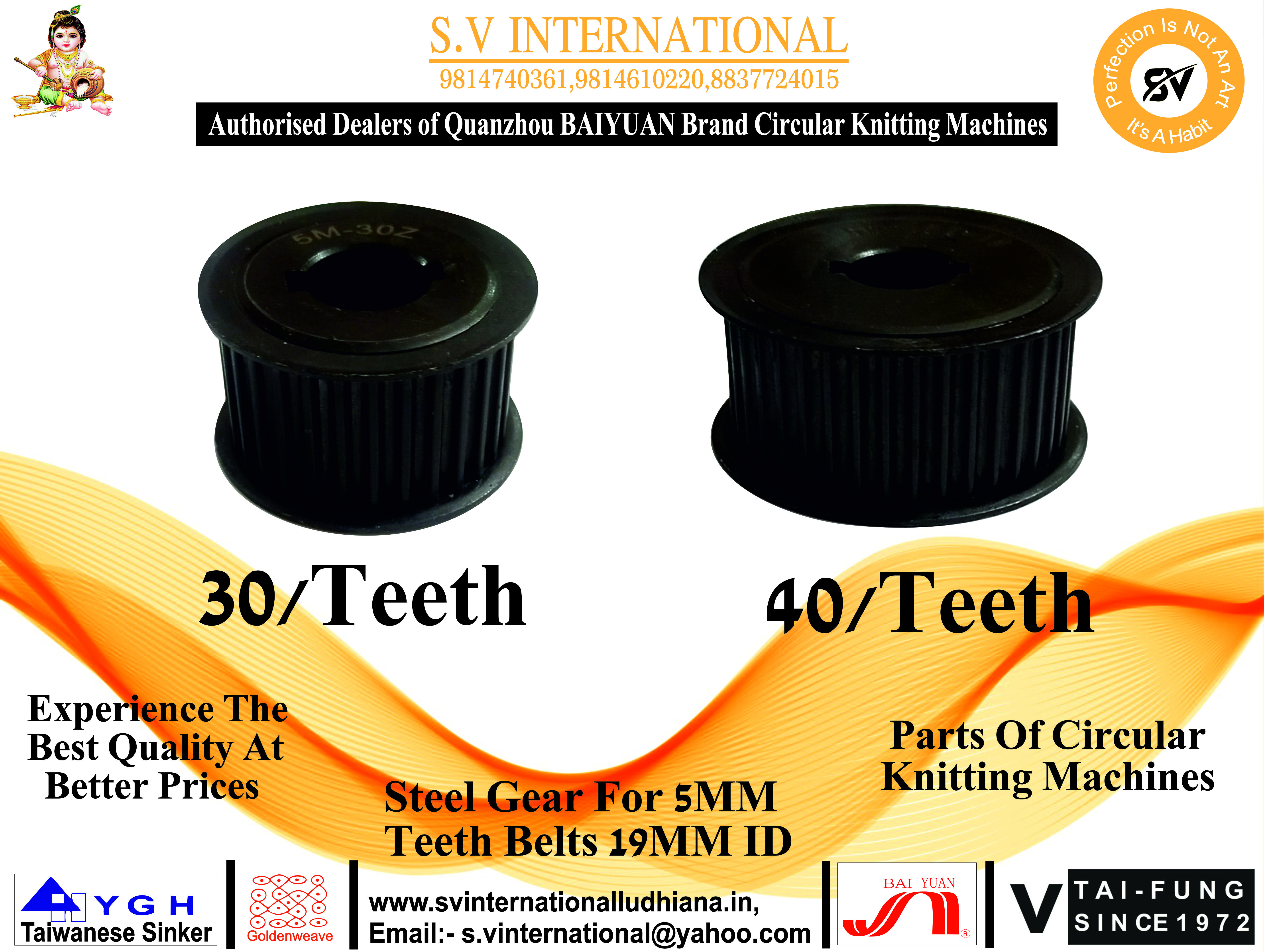 Steel Gear For 5MM Teeth Belts 19MM ID