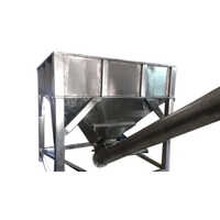 Inclined Screw Conveyor - Stainless Steel, 40 Feet Long, 240v Power | 100 Load Capacity, 12-power Warranty 6 Months, Industrial Use, Silver Finish