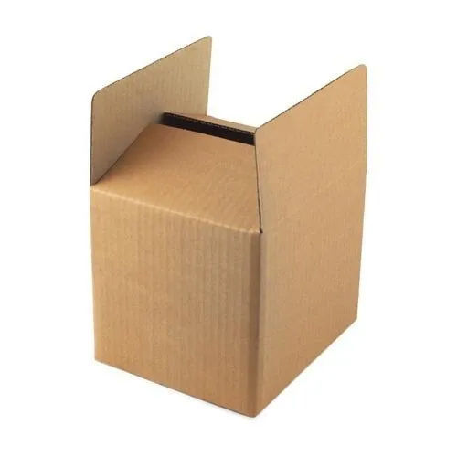 Heavy Duty Corrugated Box - 3 Ply Cardboard, Brown Rectangle Design | Customized Size, Glossy Lamination