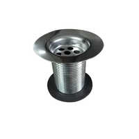 Round Sink Waste Coupling - Color: Silver