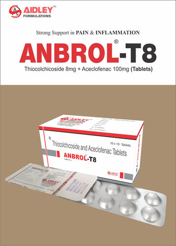 Tablet Thiocolchicoside 8mg + Aceclofenac 100mg