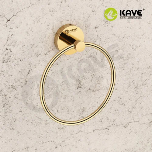 Golden Full Round Towel Ring