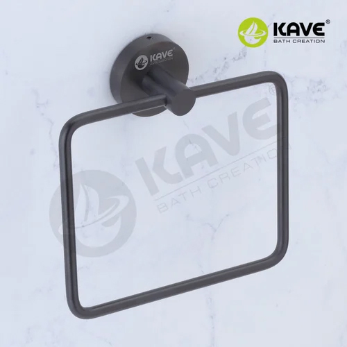 Matte Black Towel Ring