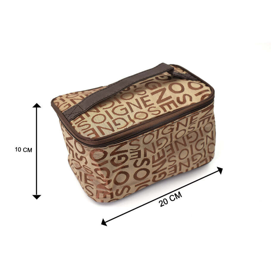 Portable Makeup Bag widely used by women s for storing their makeup equipment s and all while travelling and moving (6065)