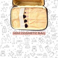 Portable Makeup Bag widely used by women s for storing their makeup equipment s and all while travelling and moving (6065)