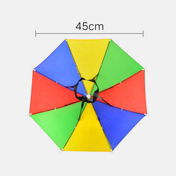 Hands Free Umbrella Hat to Protect from Sun and Rain (1445)
