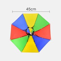 Hands Free Umbrella Hat to Protect from Sun and Rain (1445)
