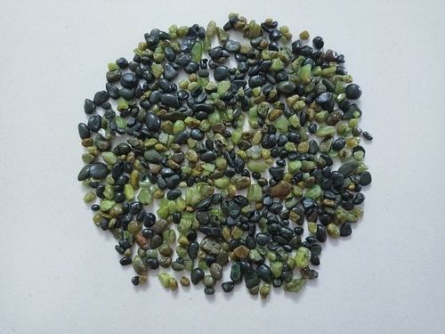 green color coated natural round gravels with attractive decoration