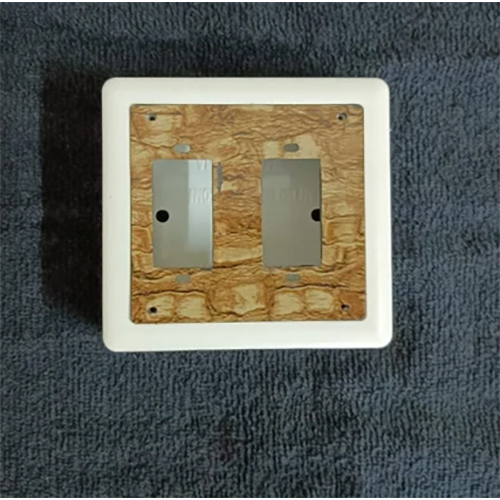 White/Brown Plastic Electric Switch Box