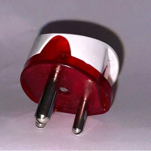 Red & White Electric 3 Pin Plug