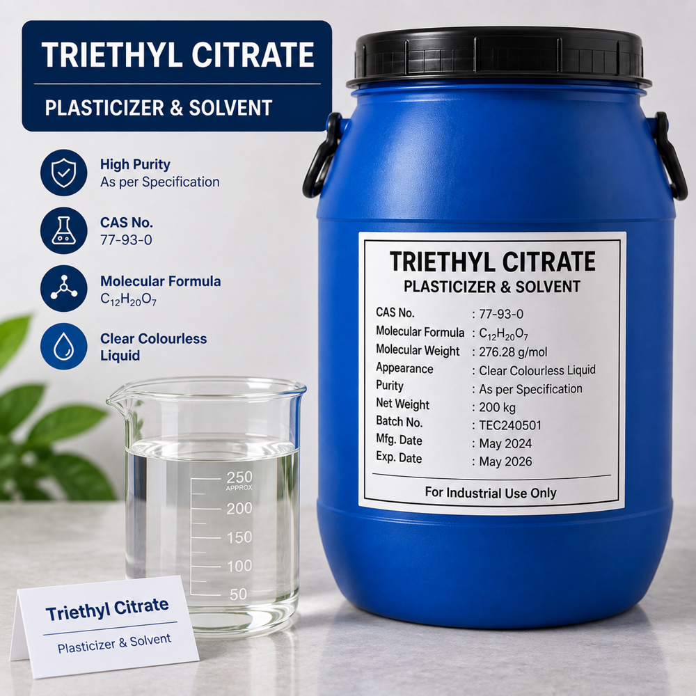 Triethyl Citrate - Liquid Form, Ideal for Oil Industry Applications | Room Temperature Storage, Versatile Chemical Compound