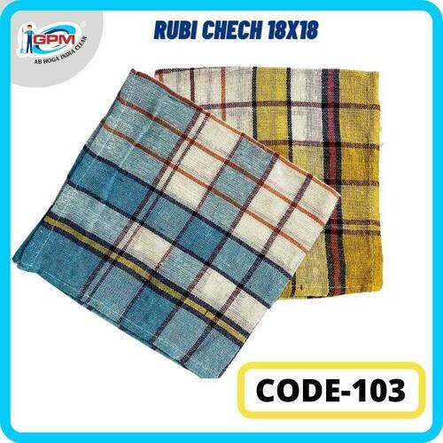 rubi kamal check duster 400gm 18x18