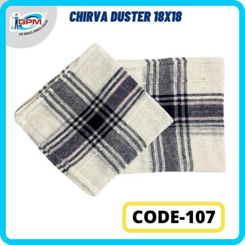 white chirva duster 18x18
