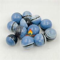 Natural Gemstone Owhyee Blue Opal Sphere Round Shaped Crystals Ball