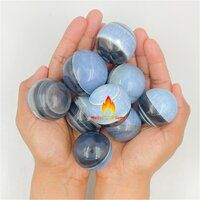 Natural Gemstone Owhyee Blue Opal Sphere Round Shaped Crystals Ball