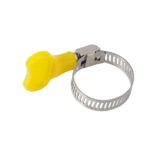 Silver-yellow Ms Hose Clamps With Key