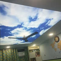 Pvc Sky Cloud Ceiling Wallpaper