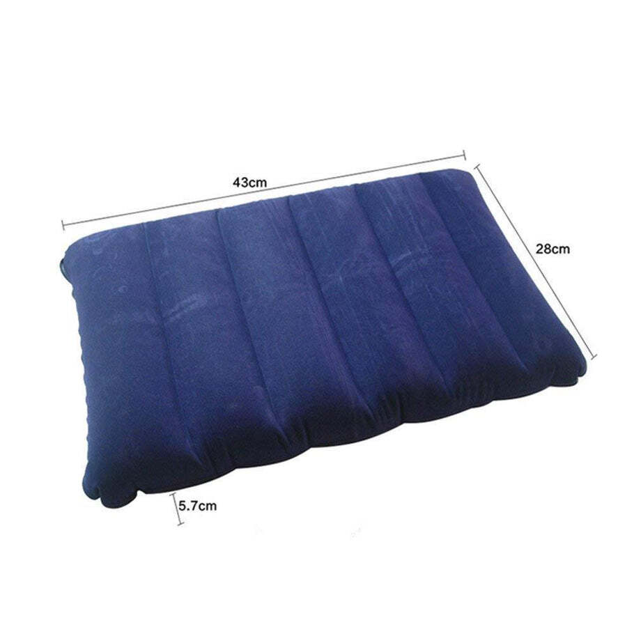 Velvet Air Inflatable Travel Pillow (Blue) (0510)