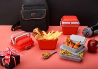 Airtight Lunch Box with Handle and Push Lock (2144)
