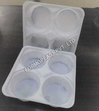 Muffin Packaging Tray - Moisture Resistant Plastic, 12x12 Inches , Lightweight Design With Superior Finish For Household And Commercial Use