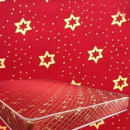 Red Printed Mattress Fabric