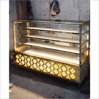 Stainless Steel Sweet Display Counter - Color: White