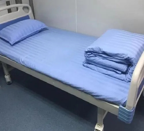 Hospital Striped Cotton Bed Sheet