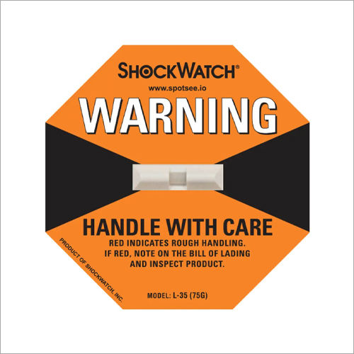 Adhesive Sticker Shock Watch Label