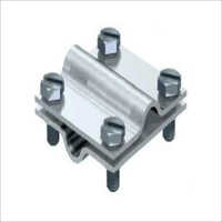 Ss Cross Connector - Stainless Steel, Square Port Design | Silver Metal, Leak-free Installation For Plumbing And Hvac Systems