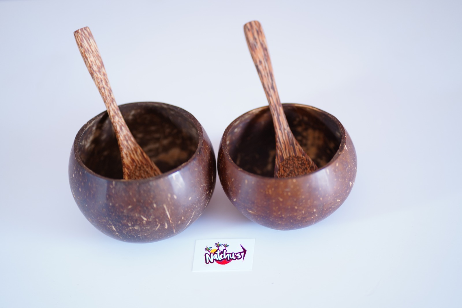 Coconut Shell Round Bowl- Glass Finish