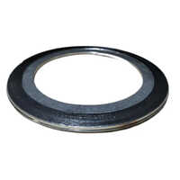 Graphite Filler Steel Gasket - Stainless Steel, 20mm (dia) X 3mm Thick, Silver Color, Round Ring Gasket For Industrial Use