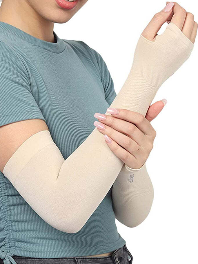 Unisex Men or Women Fieldway Arm Sleeves Gym Sports Gloves for Sun Burn (1433)