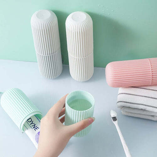 Multipurpose Capsule Bottle Shape Portable Storage Organizer (1355) - Plastic, 5x5x20 cm, Multi/Assorted | Versatile Storage Solution for Various Items