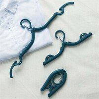 Portable and Foldable Multicolor Plastic Hangers (1pc) (1432)