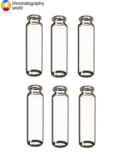 20ml HS (SH) Crimp Clear Glass Vial 23 x 75mm Round Bottom (Pk100)
