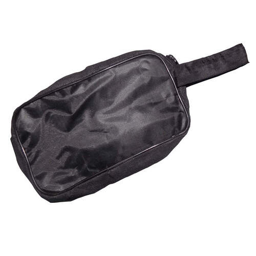 Black Portable Travel Hand Pouch/Shaving Kit Bag (20Cm) For Multipurpose Use (Black) (0846)